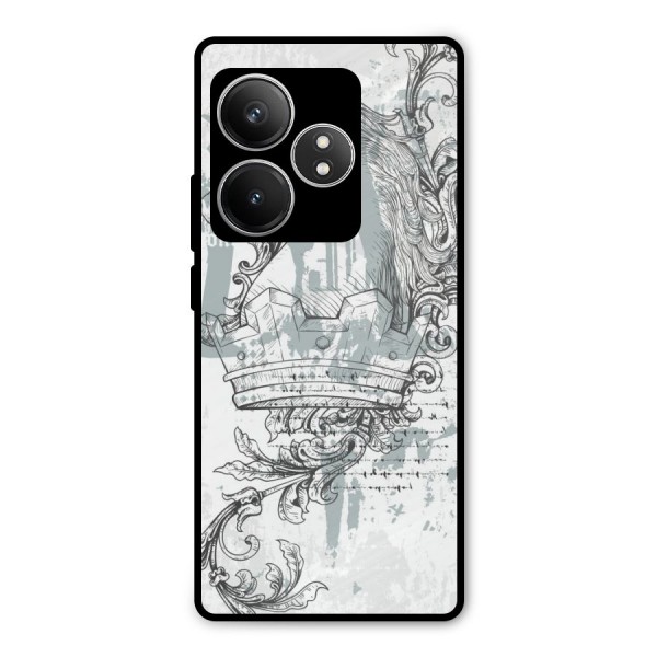 Designous Vintage Metal Back Case for Realme GT 6T